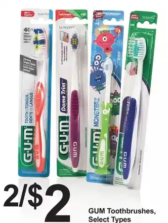 Pharmasave Gum toothbrushes offer