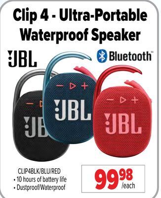 2001 Audio Video Clip 4 - ultra-portable waterproof speaker offer