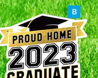Party City 2023 proud home metallic yard sign offer