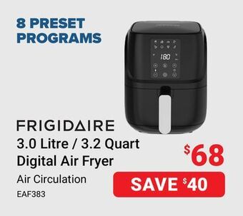 Visions Electronics Frigidaire 3.0 litre/3.2 quart digital air fryer offer