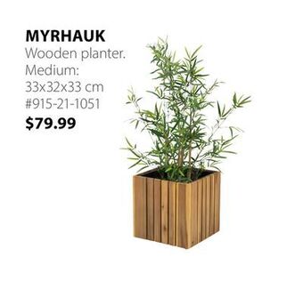 JYSK Myrhauk wooden planter offer