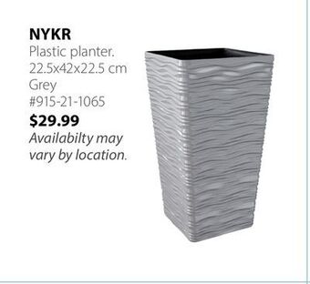 JYSK Nykr plastic planter offer