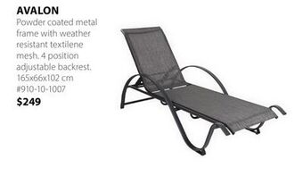 JYSK Avalon outdoor chaise lounge offer
