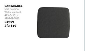 JYSK San miguel seat cushion offer