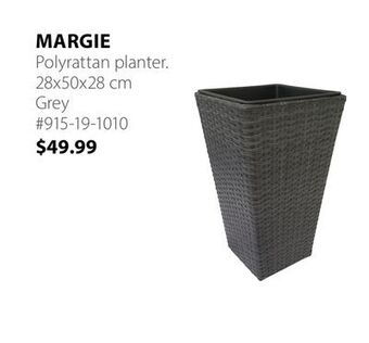 JYSK Margie polyrattan planter offer