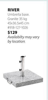 JYSK River umbrella base offer