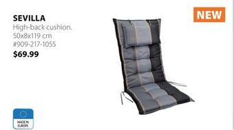 JYSK Sevilla high-back cushion offer