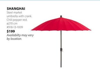 JYSK Shanghai umbrella offer
