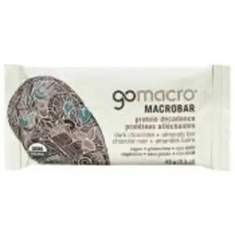 Calgary Co-op Gomacro macrobar dark chocolate + almond bar offer