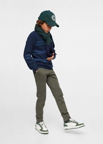 Mango Cotton jogger-style trousers offer