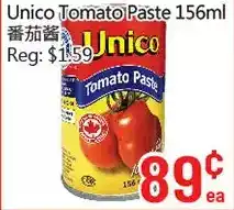 Hong Tai Supermarket Unico tomato paste offer