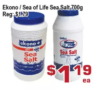 Top Food Supermarket Ekon / sea of life sea salt offer