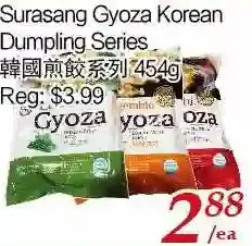 Tone Tai Supermarket Surasang gyoza korean dumpling series offer