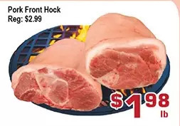 Top Food Supermarket Pork front hock offer