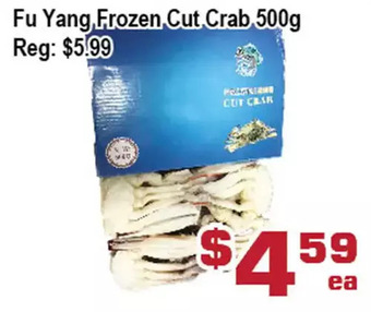 Top Food Supermarket Fu yang frozen cut crab offer