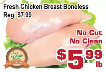 Top Food Supermarket Fresh chicken breast boneless offer