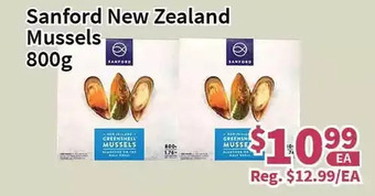Blue Sky Supermarket Sanford new zealand mussels offer