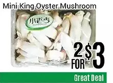 Nations Fresh Foods Mini king oyster mushroom offer