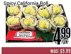 Nations Fresh Foods Spicy california roll offer