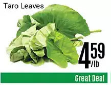 Nations Fresh Foods Taro leaves offer