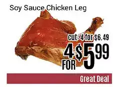 Nations Fresh Foods Soy sauce chicken leg offer