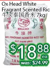 Ample Food Market Ox head white fragrant scented rice offer