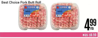 Nations Fresh Foods Best choice pork butt roll offer