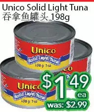 Ample Food Market Unico solid light tuna offer