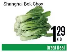 Nations Fresh Foods Shanghai bok choy offer