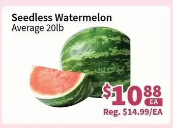 Blue Sky Supermarket Seedless watermelon offer