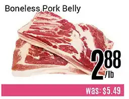 Nations Fresh Foods Boneless pork belly offer