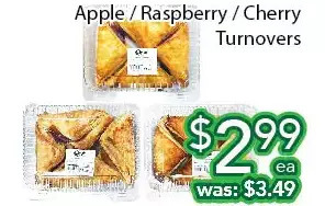 Ample Food Market Apple / raspberry / cherry turnovers offer