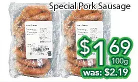 Ample Food Market Special pork sausage offer