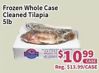 Blue Sky Supermarket Frozen whole case cleaned tilapia offer