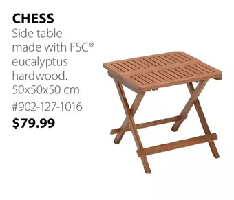 JYSK CHESS Side table 50x50x50 cm offer