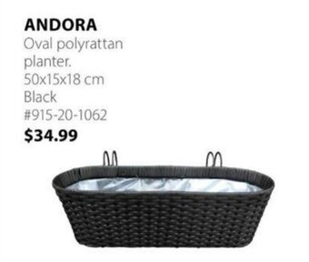 JYSK ANDORA Oval polyrattan Planter offer