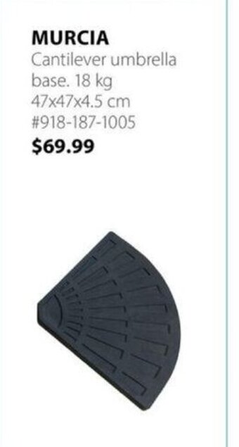 JYSK MURCIA Cantilever umbrella base. 18 kg offer