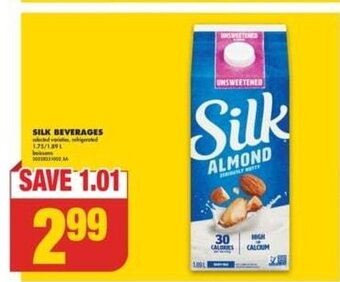 No Frills Silk beverages offer