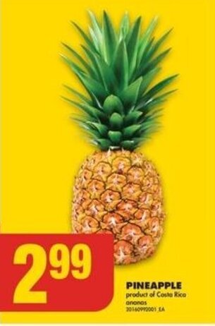 No Frills Pineapple offer