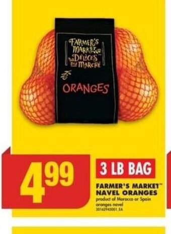 No Frills Farmer's market navel oranges offer