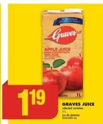 No Frills GRAVES JUICE selected varieties offer