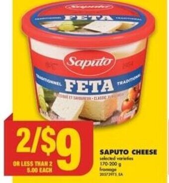 No Frills SAPUTO CHEESE 170-200 g offer