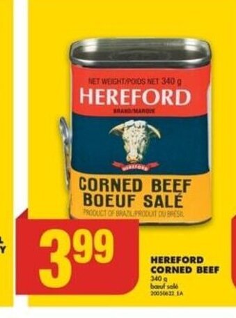 No Frills HEREFORD CORNED BEEF 340 g baruf sold 20050622 EA offer