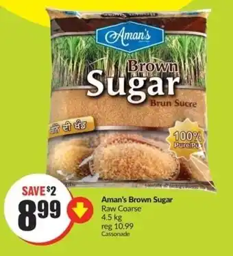 FreshCo Aman's Brown Sugar Raw Coarse 4.5kg offer