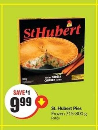 FreshCo St. Hubert Pies Frozen 715-800 g offer
