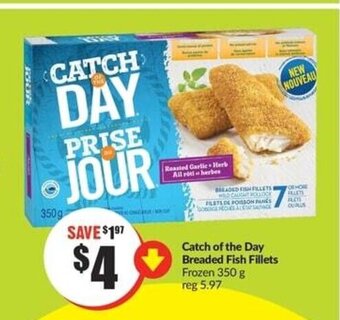 FreshCo Catch of the Day Breaded Fish Fillets Frozen 350 g offer