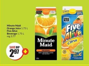 FreshCo Minute Maid Orange Juice 1.75 L offer