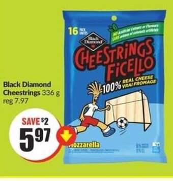 FreshCo Black Diamond Cheestrings 336 g offer