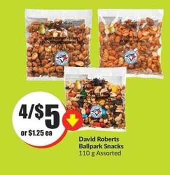 FreshCo David Roberts Ballpark Snacks 110 g Assorted offer