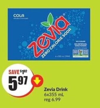 FreshCo Zevia Drink 6x355 mL offer